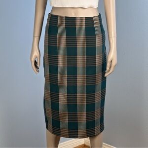 Forever 21 plaid midi pencil skirt Medium
